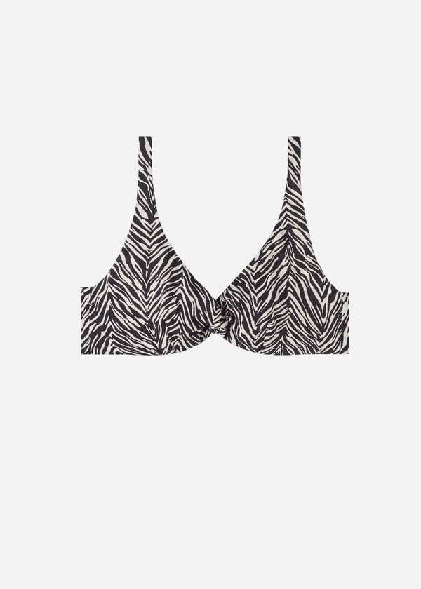 Arriba De Bikini Calzedonia Balconette Zebra Nairobi Mujer Negras | CO2508MA