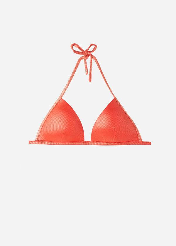 Arriba De Bikini Calzedonia Graduated Acolchado Triangle Antigua Mujer Coral Naranjas | CO2461XF