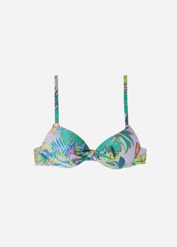 Arriba De Bikini Calzedonia Graduated Push Up Brasilia Mujer Moradas | CO2439JJ