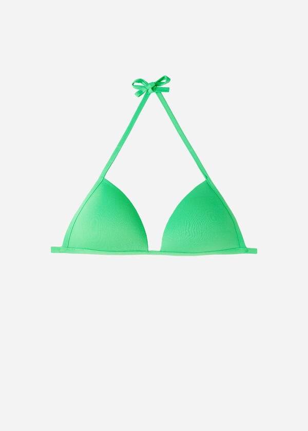 Arriba De Bikini Calzedonia Graduated Soft Acolchado Triangle Indonesia Mujer Verde | CO2430MA