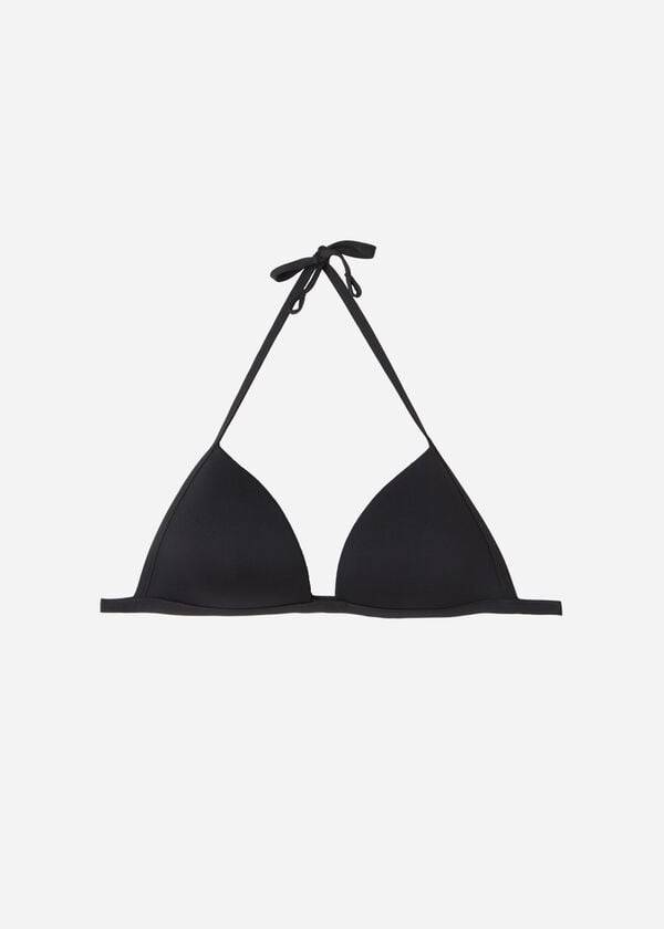 Arriba De Bikini Calzedonia Graduated Soft Acolchado Triangle Indonesia Mujer Negras | CO2431NB