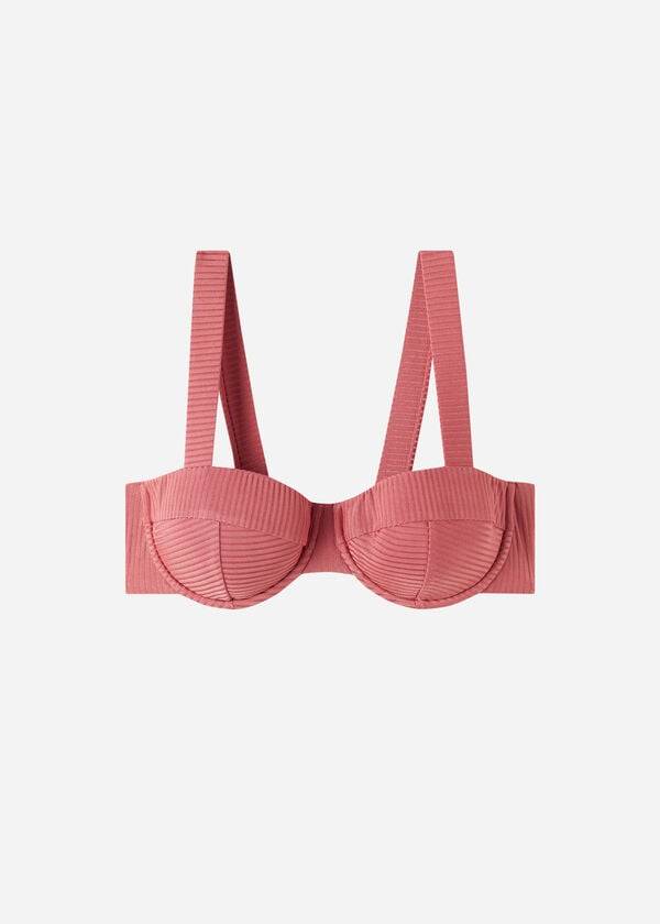 Arriba De Bikini Calzedonia Push-Up Bandeau Biarritz Mujer Marrones | CO2238TV