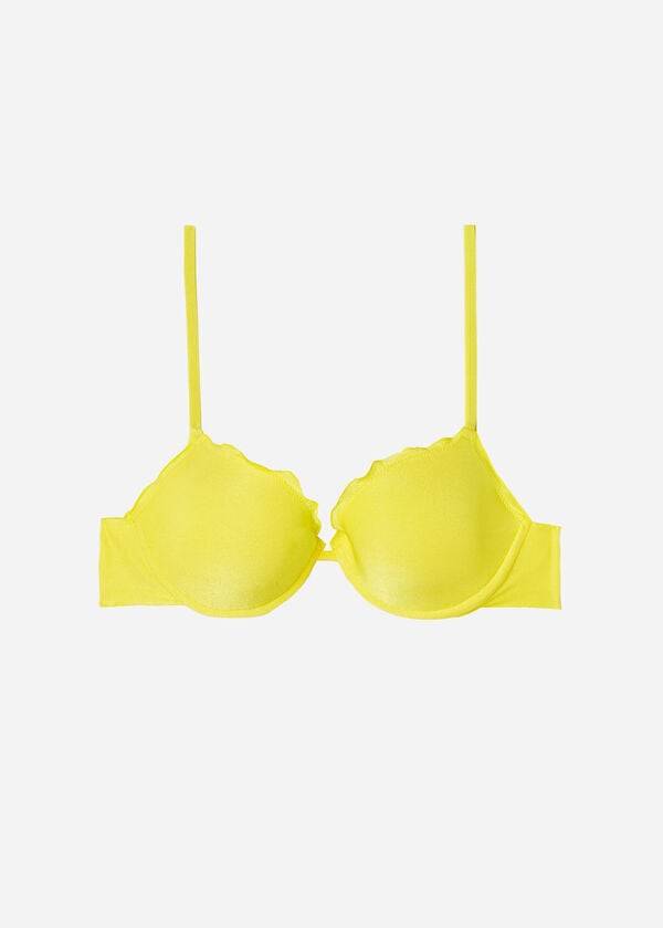 Arriba De Bikini Calzedonia Push Up Formentera Mujer Amarillo | CO2249HK