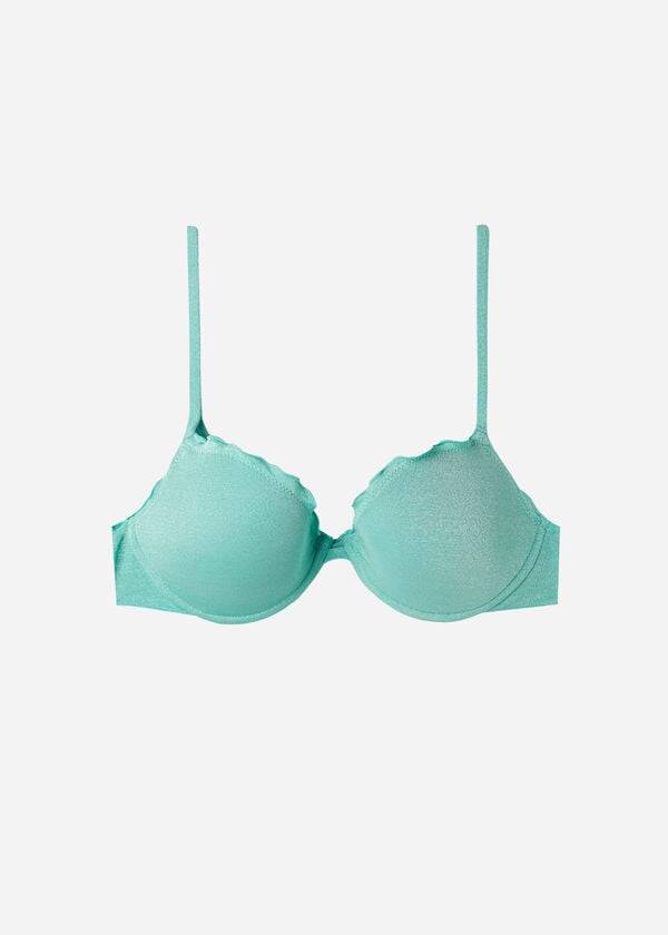 Arriba De Bikini Calzedonia Push Up Formentera Mujer Verde | CO2251KI