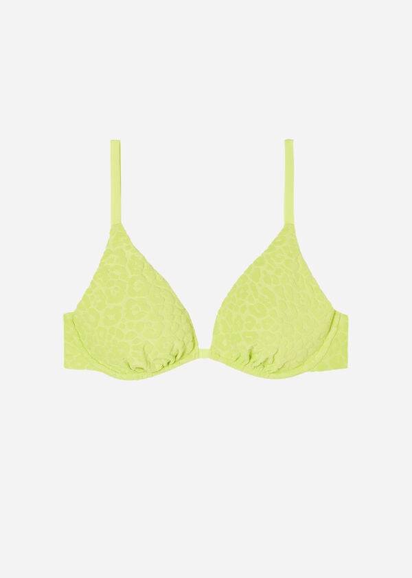 Arriba De Bikini Calzedonia Removable Padding Push Up Bangkok Mujer Verde | CO2235WY