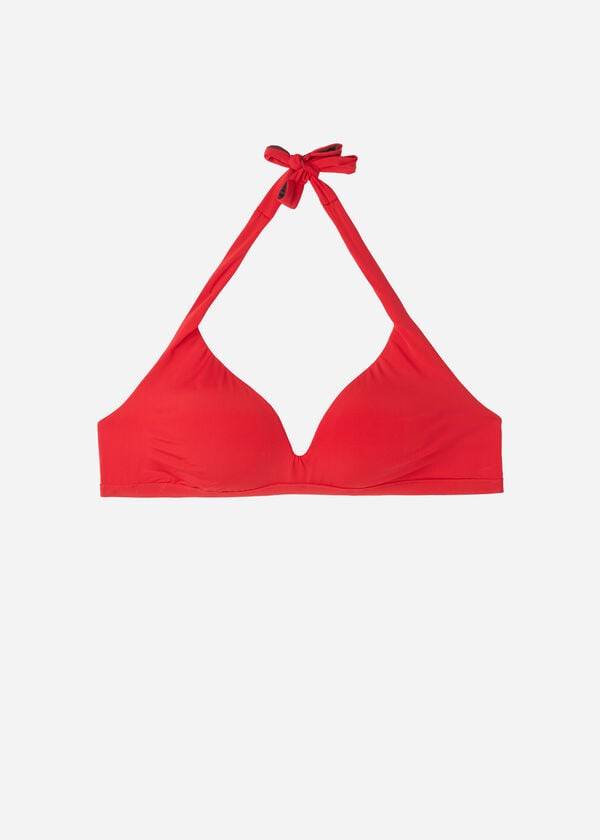 Arriba De Bikini Calzedonia Soft Acolchado Triangle Indonesia Mujer Rojas | CO2222GL