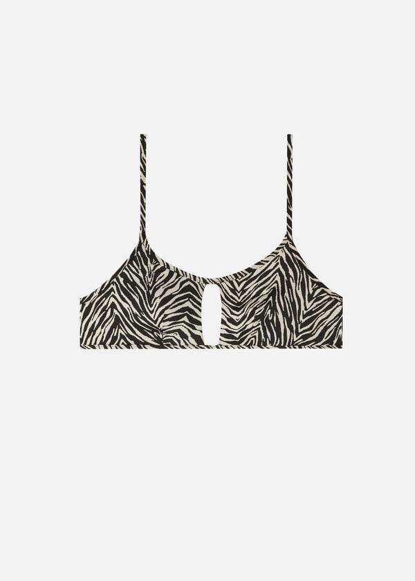 Arriba De Bikini Calzedonia Tank Estilo Zebra Nairobi Mujer Negras | CO2191PQ