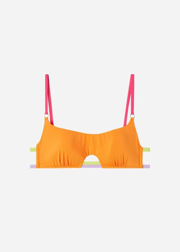 Arriba De Bikini Calzedonia Tank Tokyo Eco Mujer Naranjas | CO2189IS