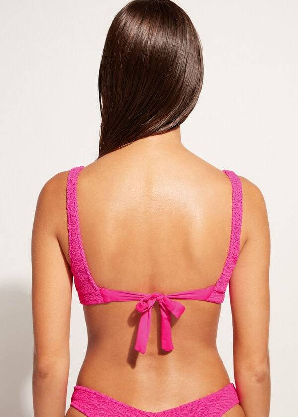 Arriba De Bikini Calzedonia Tank-style Cut Out Miami Mujer Rosas | CO2185RW