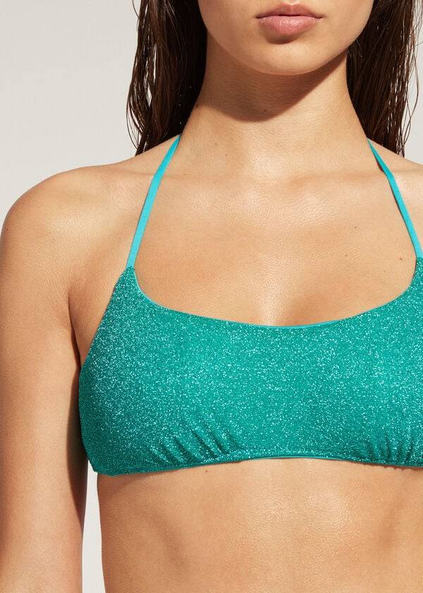 Arriba De Bikini Calzedonia Tank-style Las Vegas Mujer Azules | CO2179BC