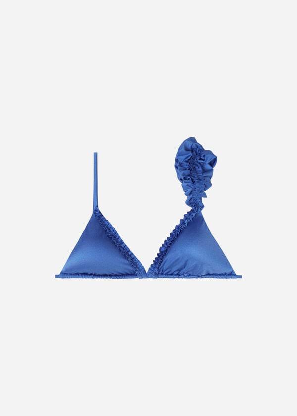 Arriba De Bikini Calzedonia Triangle String Vienna Mujer Azules | CO2127BC