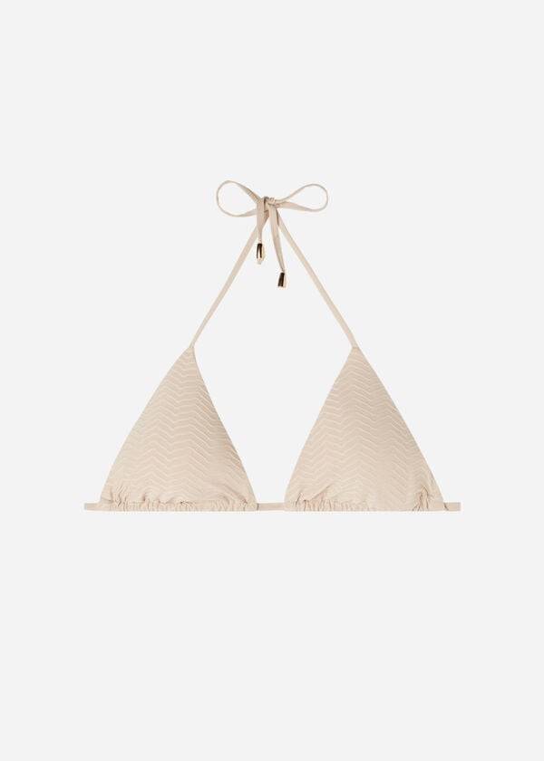 Arriba De Bikini Calzedonia Triangle String The Hamptons Mujer Beige | CO2130QZ