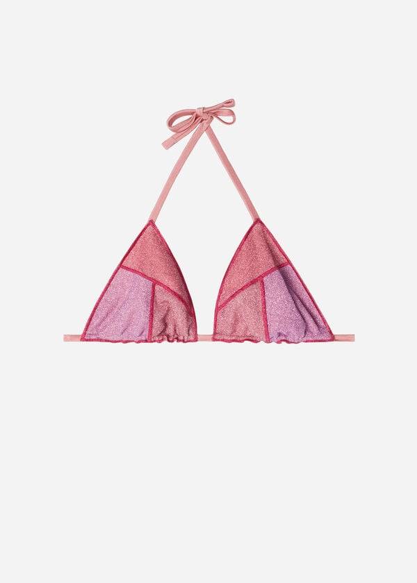 Arriba De Bikini Calzedonia Triangle String Lisbona Mujer Rosas | CO2141SO