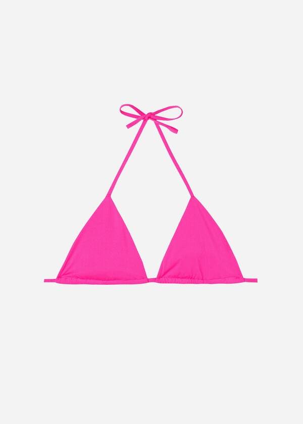 Arriba De Bikini Calzedonia Triangle String Indonesia Eco rosa Mujer Rosas | CO2147KI