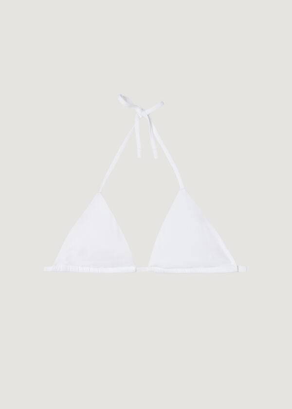 Arriba De Bikini Calzedonia Triangle String Indonesia Eco rosa Mujer Blancas | CO2151CE