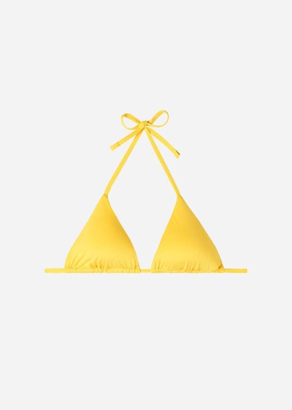 Arriba De Bikini Calzedonia Triangle String Indonesia Eco Mujer Amarillo | CO2153BC