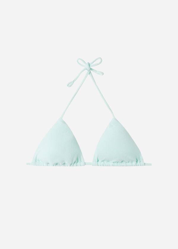 Arriba De Bikini Calzedonia Triangle String Beverly Hills Eco Mujer Azules | CO2164OR