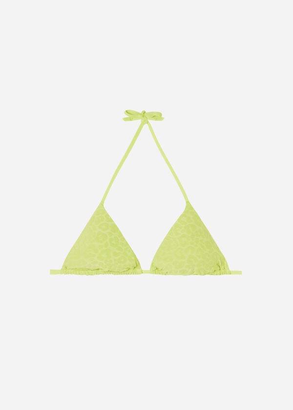 Arriba De Bikini Calzedonia Triangle String Bangkok Mujer Verde | CO2165PQ