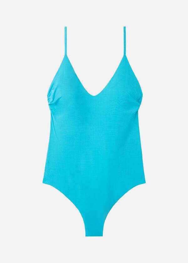 Bañadores Calzedonia Acolchado One-Piece Indonesia Mujer Turquesa | CO2008OR