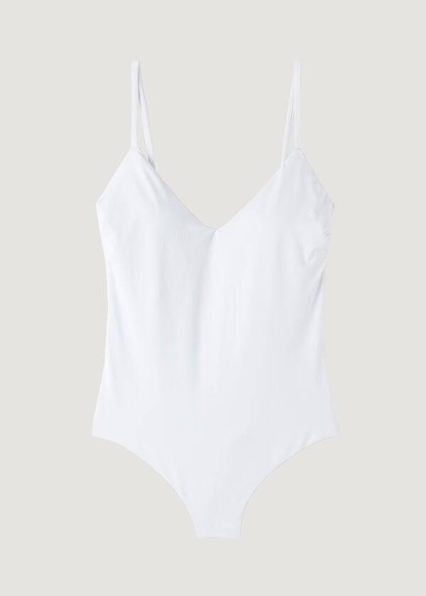 Bañadores Calzedonia Acolchado One-Piece Indonesia Mujer Blancas | CO2010AP