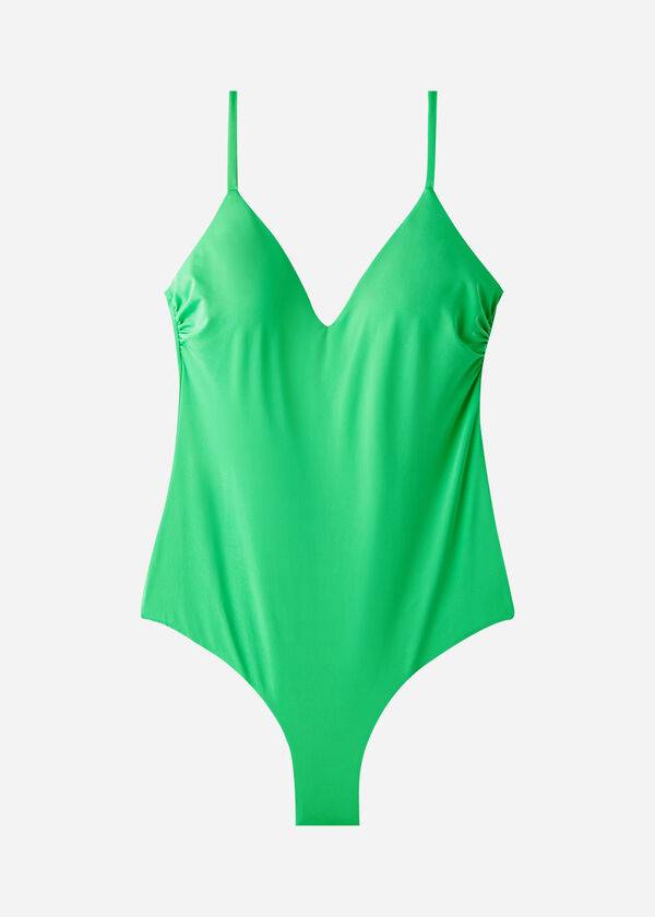 Bañadores Calzedonia Acolchado One-Piece Indonesia Mujer Verde | CO2012DN