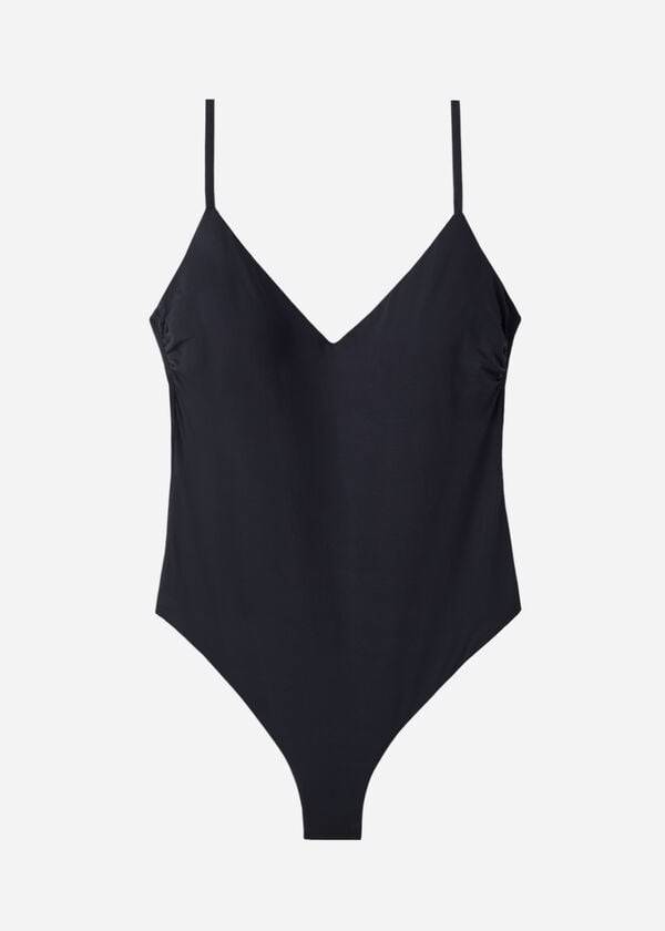 Bañadores Calzedonia Acolchado One-Piece Indonesia Mujer Negras | CO2013FM