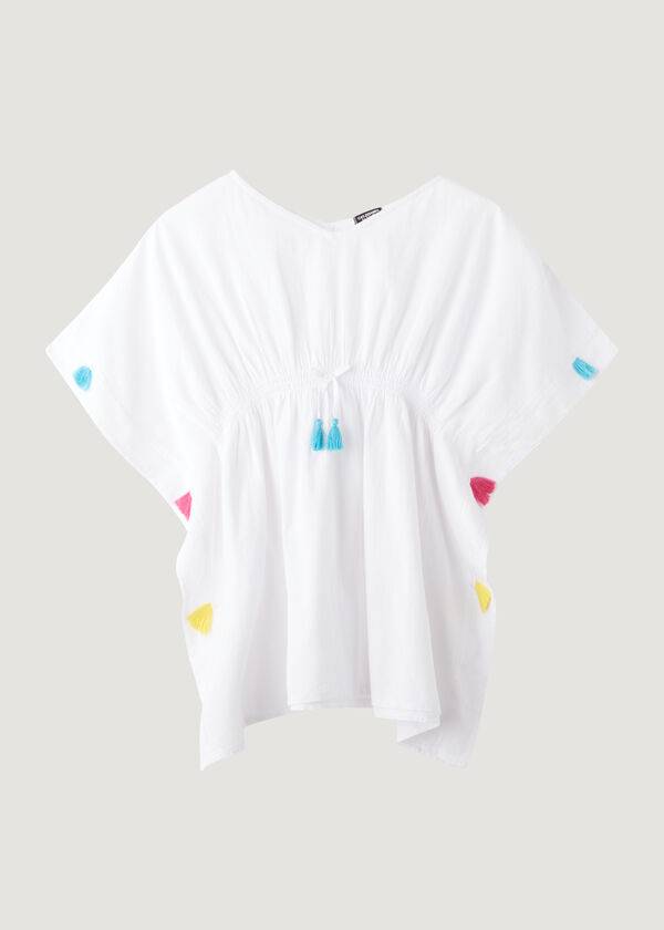 Bañadores Calzedonia Kaftan with Tassels Niños Blancas | CO1105HK