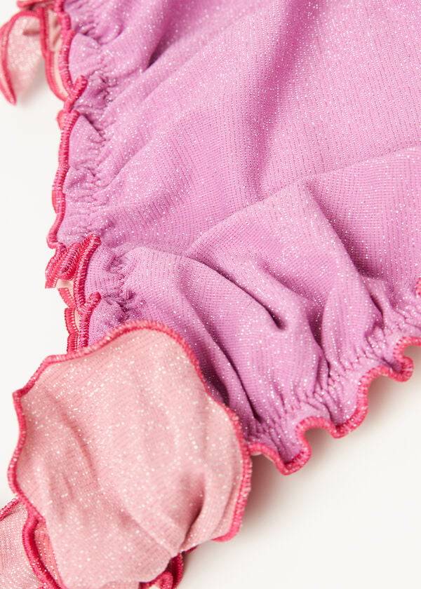 Bañadores Calzedonia Lamé Bottom Lisbona Niños Rosas | CO1151PQ