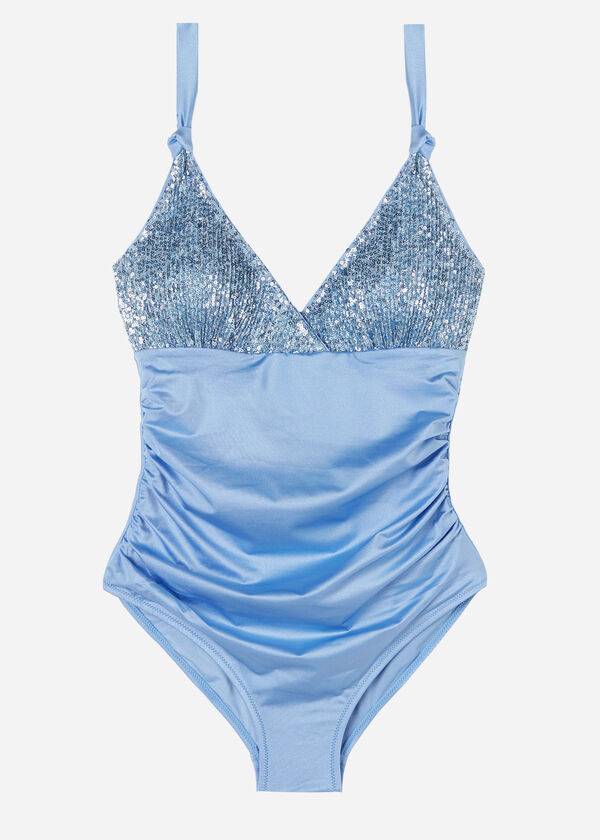 Bañadores Calzedonia One Piece Cannes Mujer Azules | CO2035PQ