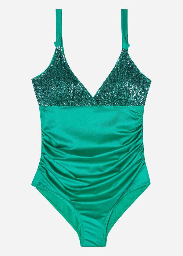 Bañadores Calzedonia One Piece Cannes Mujer Verde | CO2036AP