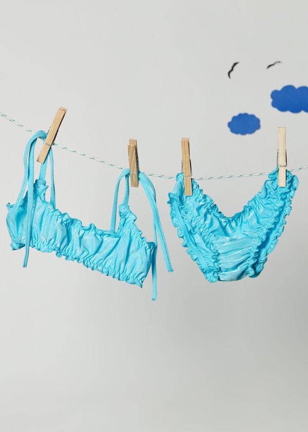 Bañadores Calzedonia Two Piece Formentera Niños Turquesa | CO1133KI