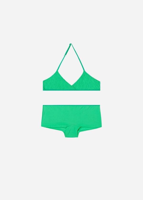 Bañadores Calzedonia Two Piece Mykonos Niños Verde | CO1128DN