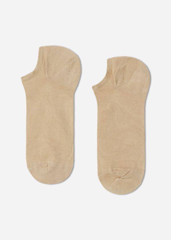 Calcetines Calzedonia Algodon No-Show rosa Hombre Marrones Beige | CO1298QZ