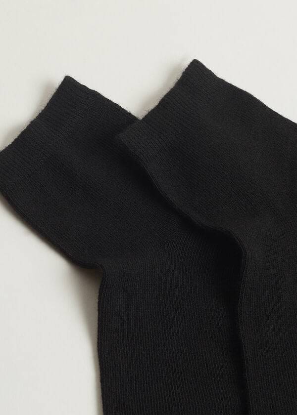 Calcetines Calzedonia Cashmere Blend Corta Niños Negras | CO1024DN