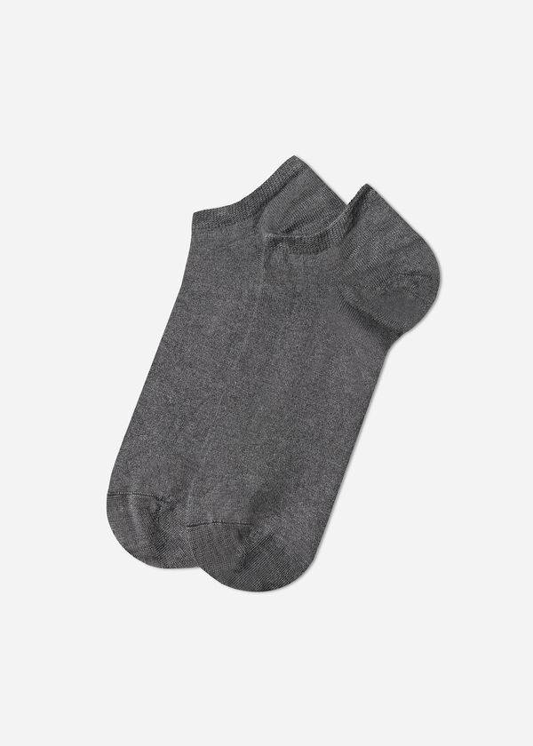 Calcetines Calzedonia Cashmere Blend No-Show Hombre Gris | CO1309SO