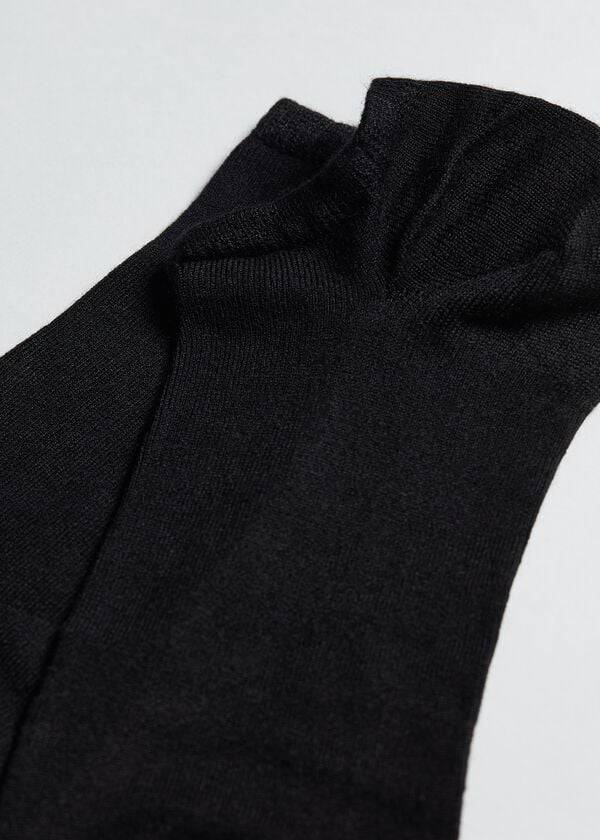 Calcetines Calzedonia Cashmere Blend No-Show Hombre Negras | CO1310DN