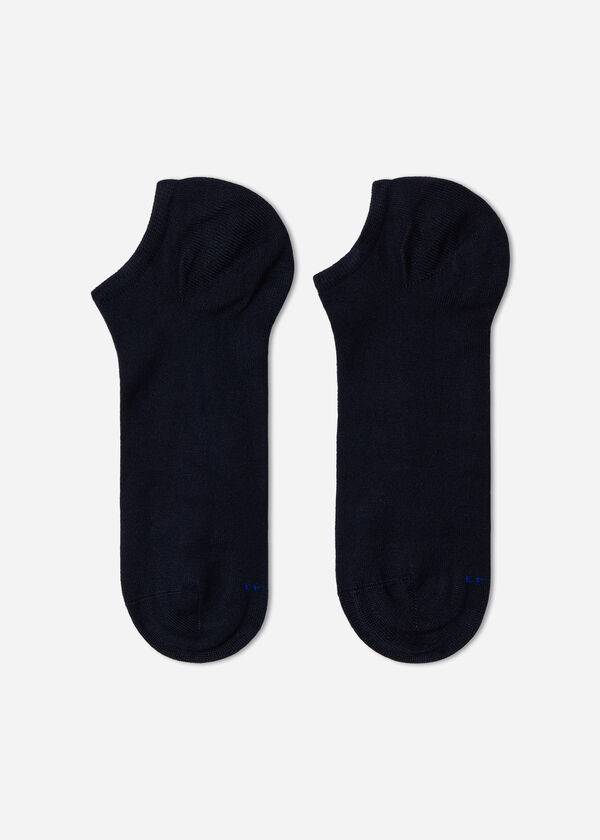 Calcetines Calzedonia Cashmere Blend No-Show Hombre Azules | CO1311FM