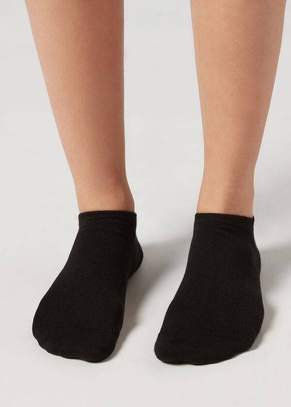 Calcetines Calzedonia Cashmere Blend No-Show Mujer Negras | CO1925RW