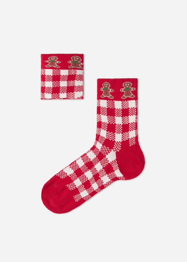 Calcetines Calzedonia Christmas Series Corta Niños Rojas Blancas | CO1021PQ