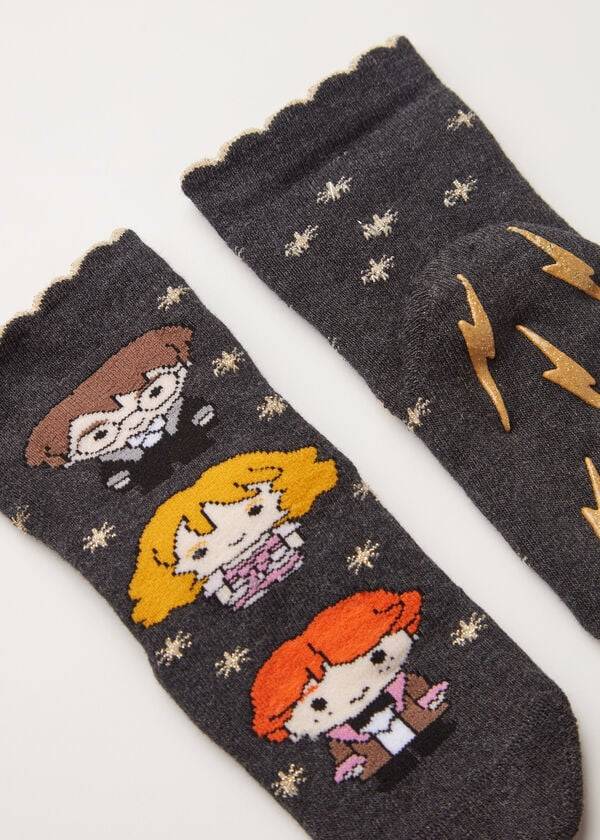 Calcetines Calzedonia Harry Potter Christmas Non-Slip Corta Niños Marrones | CO1010NB