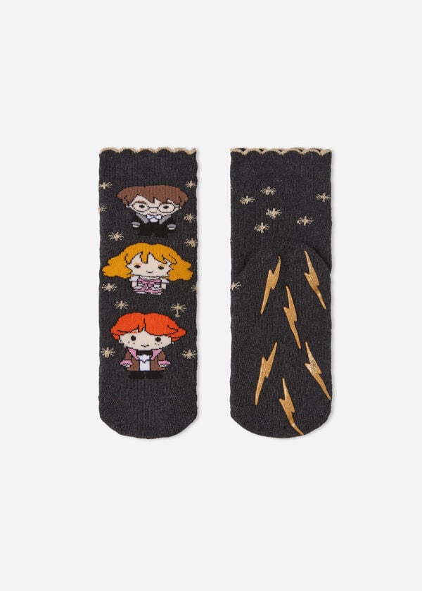 Calcetines Calzedonia Harry Potter Christmas Non-Slip Corta Niños Marrones | CO1084XF