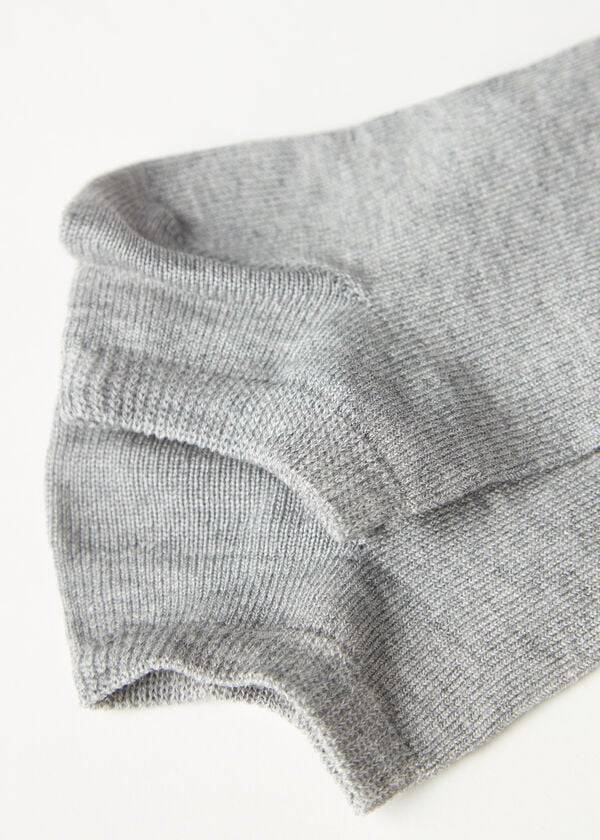 Calcetines Calzedonia Light Algodon Ankle Corta Niños Gris | CO1002JJ