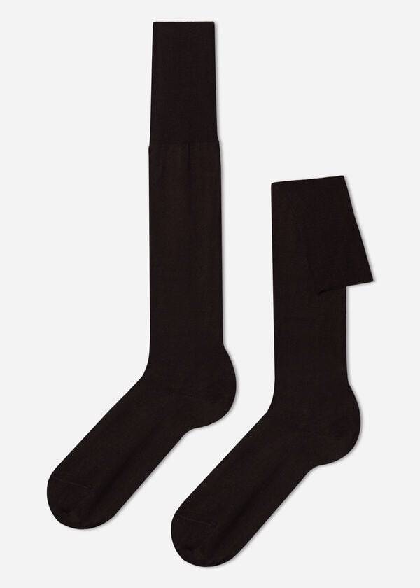 Calcetines Calzedonia Lisle Thread Long Hombre Marrones | CO1429WY