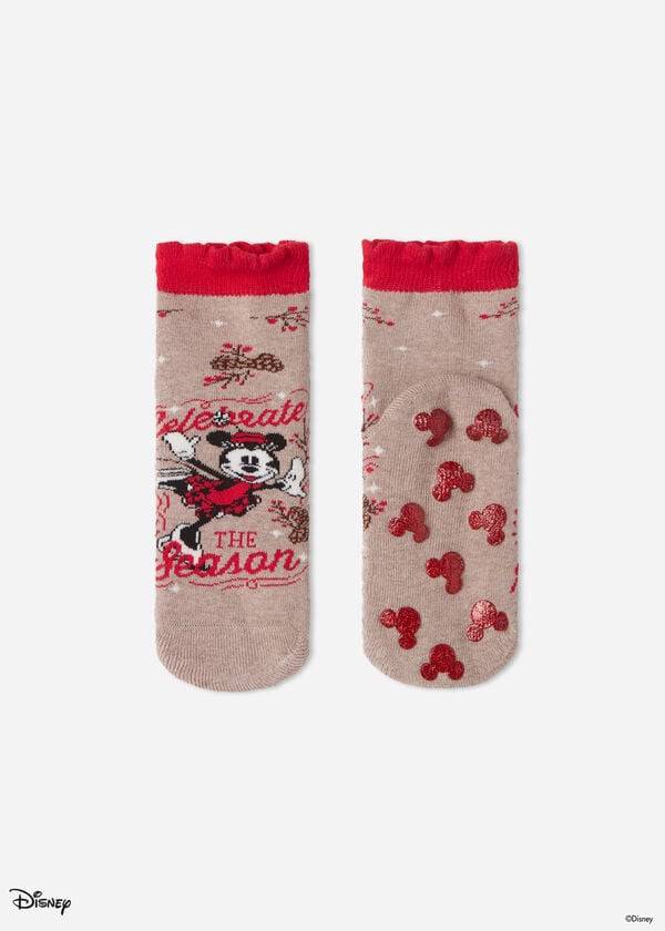 Calcetines Calzedonia Non-slip Disney Minnie Mouse Christmas Corta Niños Marrones | CO1074AP