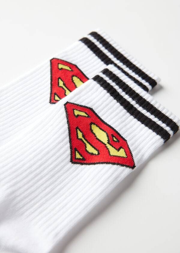 Calcetines Calzedonia Superman Crew Hombre Blancas | CO1331IS