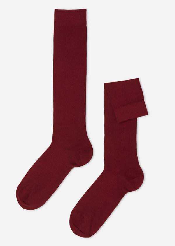 Calcetines Calzedonia Warm Algodon Long Hombre Rojas | CO1399BC