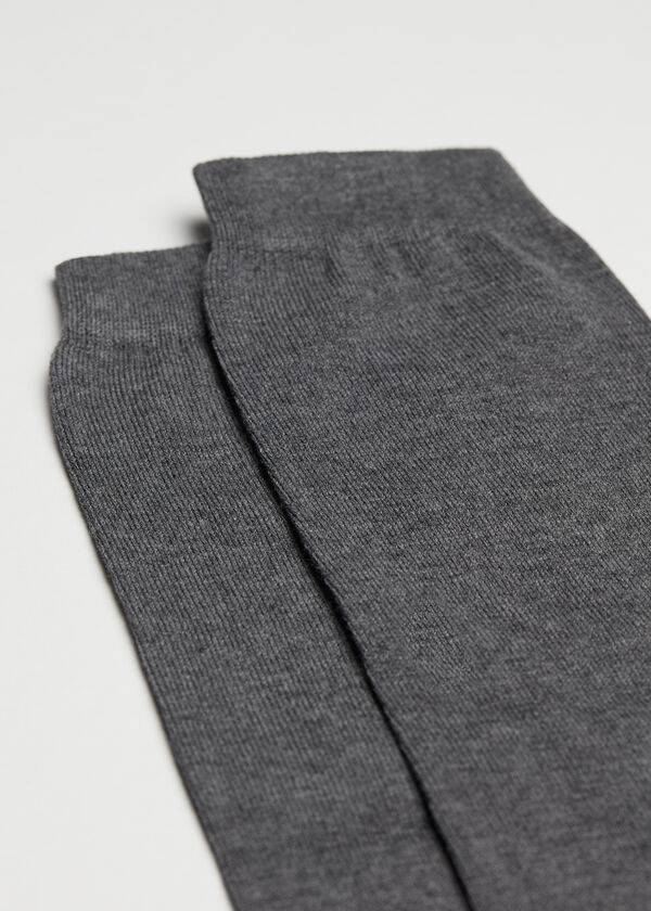 Calcetines Calzedonia Warm Algodon Long Hombre Gris | CO1408UT