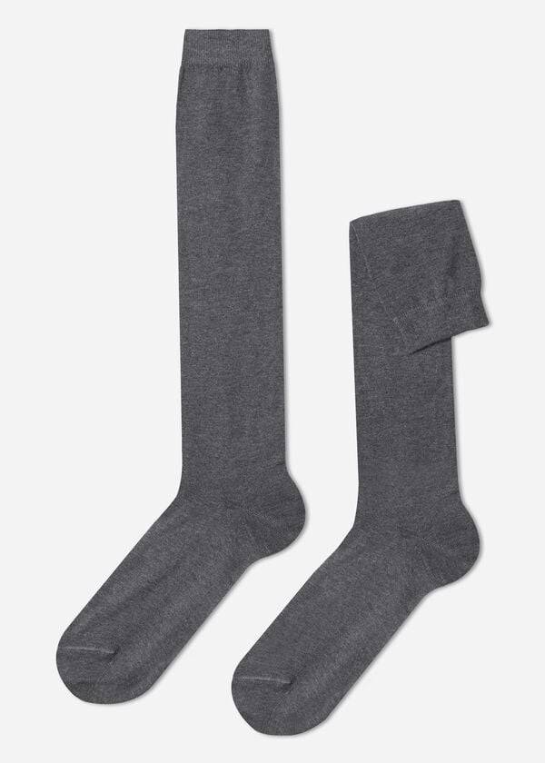 Calcetines Calzedonia Warm Algodon Long Hombre Gris | CO1408UT