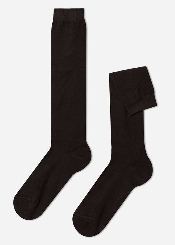 Calcetines Calzedonia Warm Algodon Long Hombre Marrones | CO1410OR