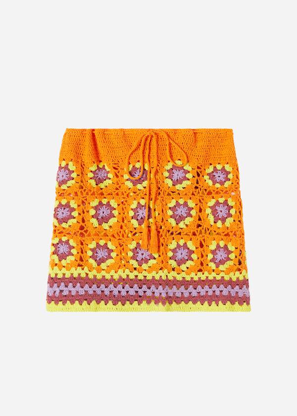 Cubrirlos Calzedonia Crochet Skirt Mujer Naranjas | CO2061PQ